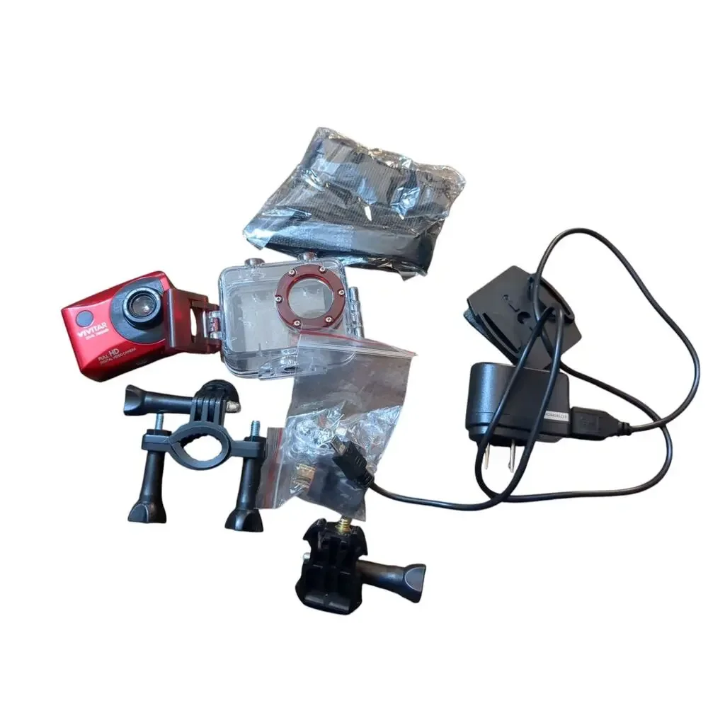 Vivitar DVR786HD-RED-WM DVR 786 & 785 Full HD Actioncam Camera With Waterproof - Picture 1 of 7